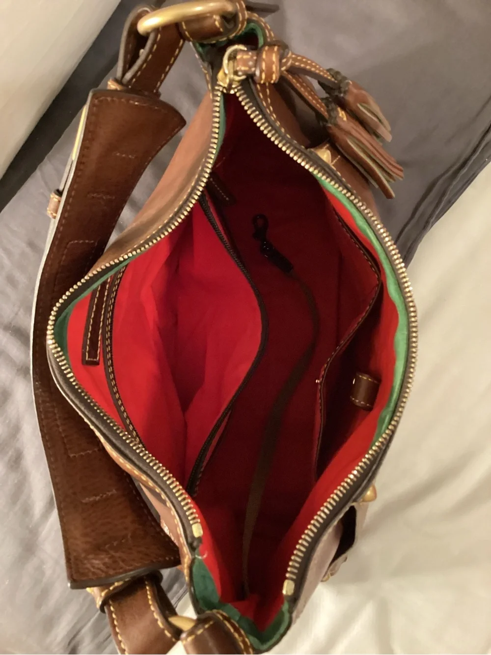 Dooney & Bourke Florintine leather Kingston Hobo